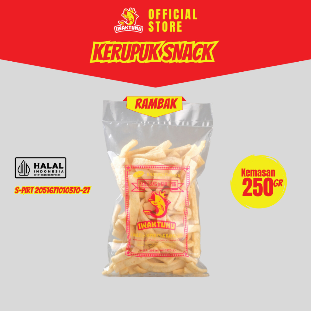 

Kerupuk Rambak/Jangek 250gr IWAKTUNU Kemplang/Kerupuk Palembang