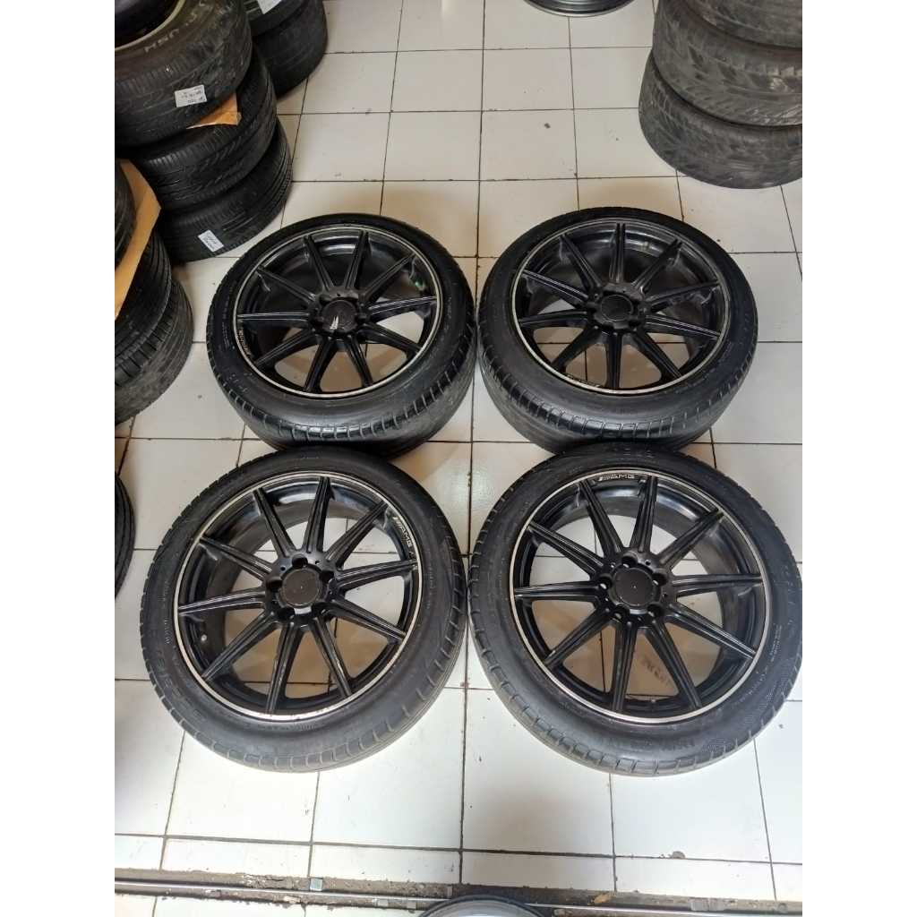 velg mobil second REP AMG ring 18 hole 5x112 buat inova rush camry