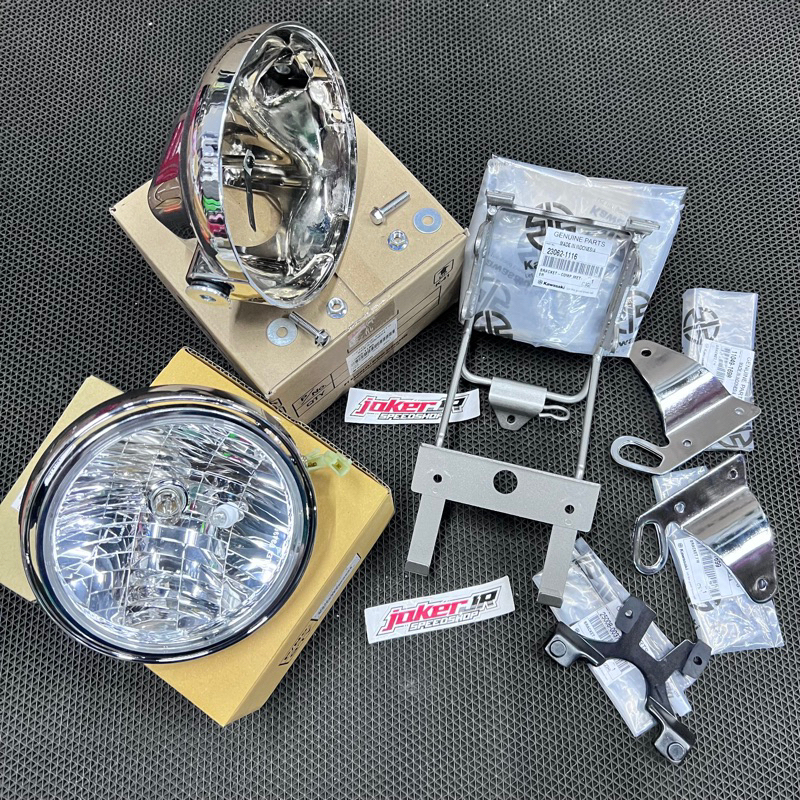 LAMPU BULAT SET NINJA SS BRACKET SET LAMPU BULAT NINJA SA ORIGINAL KAWASAKI NINJA R SS