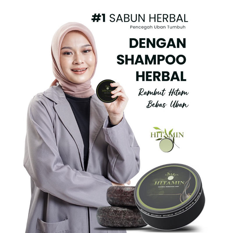 Shampoo HITAMIN ID Shampo Hair Treatment Penghitam Uban - Penumbuh Rambut Rontok