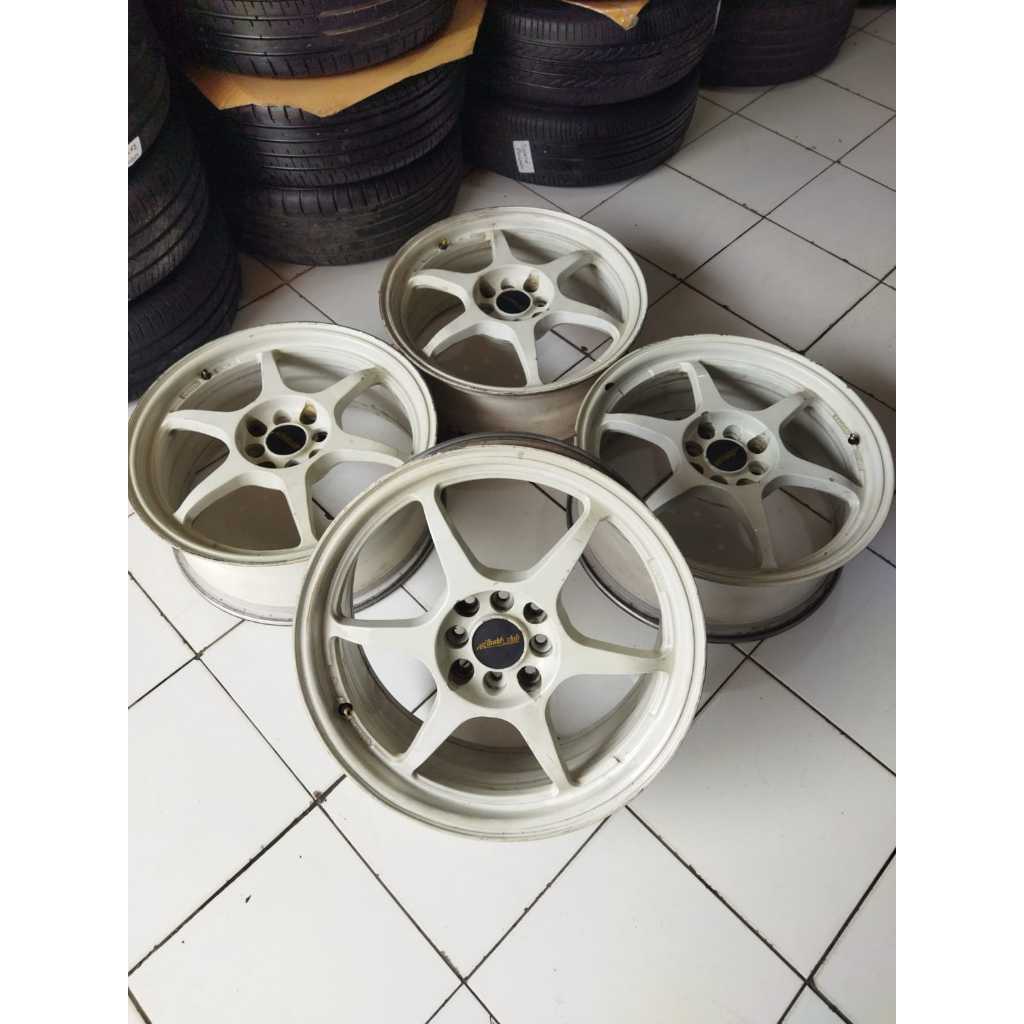velg mobil second BUDI CLUB ring 17 hole 4x100/114,3 buat jazz yaris livina vios