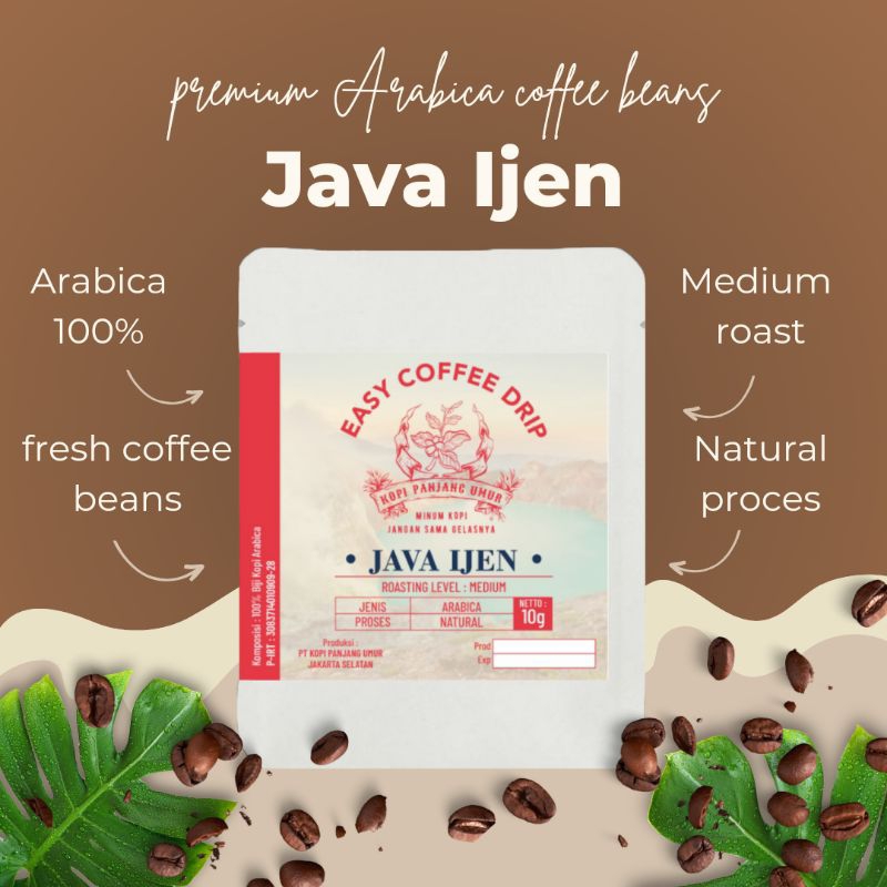 

Java Ijen Kopi Arabika Java Ijen Premium Coffee Drip 10g By. Kopi Panjang Umur