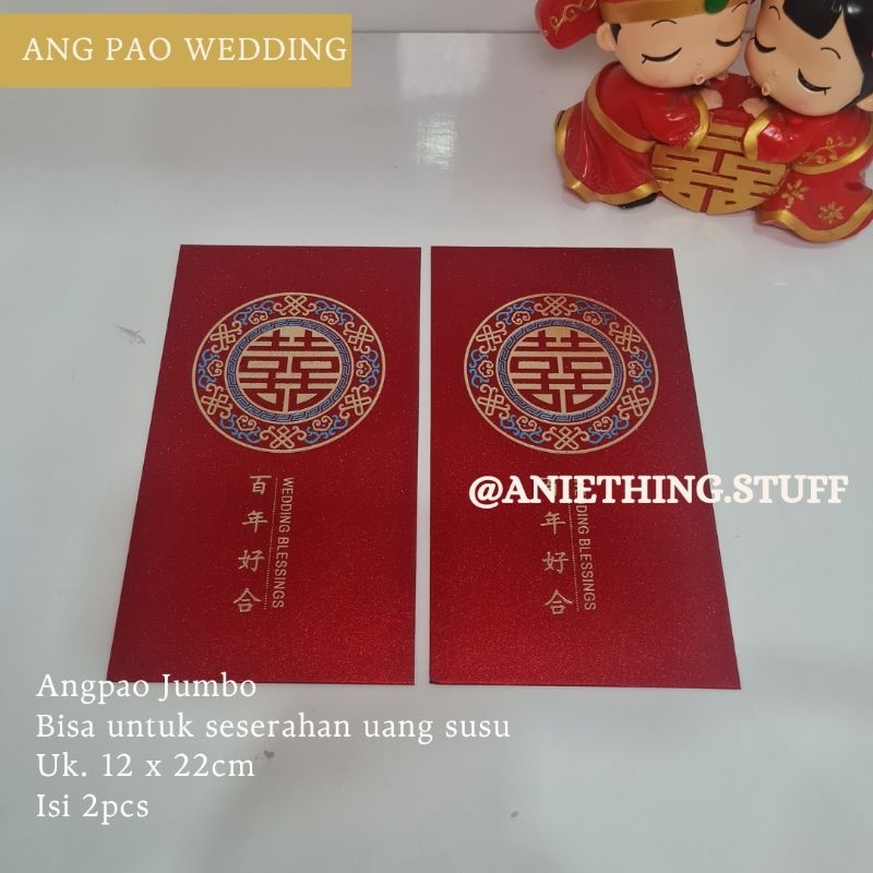 ANGPAO JUMBO ANGPAO SESERAHAN ANGPAO WEDDING ANGPAO UANG SUSU ANGPAO XIANGHI ANGPAO DOUBLE HAPPINESS