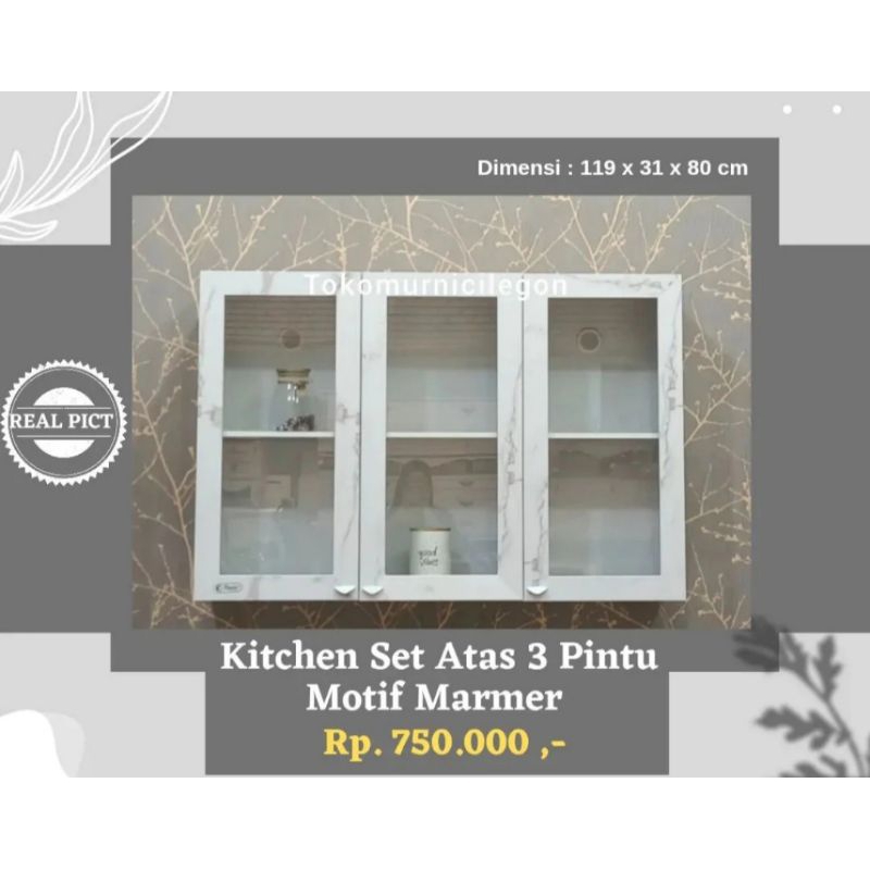 lemari dapur 3 pintu