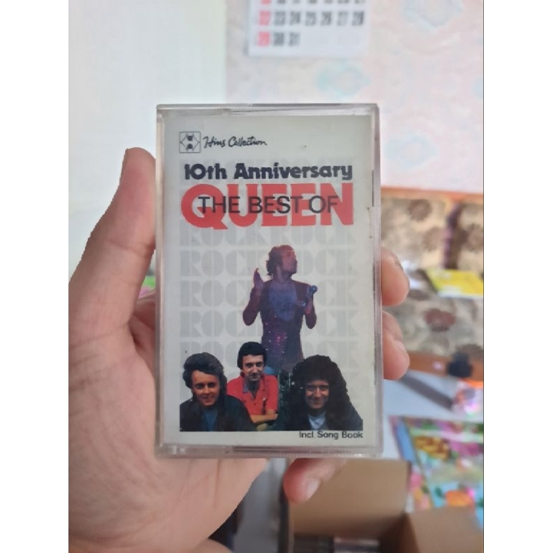 Kaset Pita The Best Of QUEEN 10th Anniversary ORI