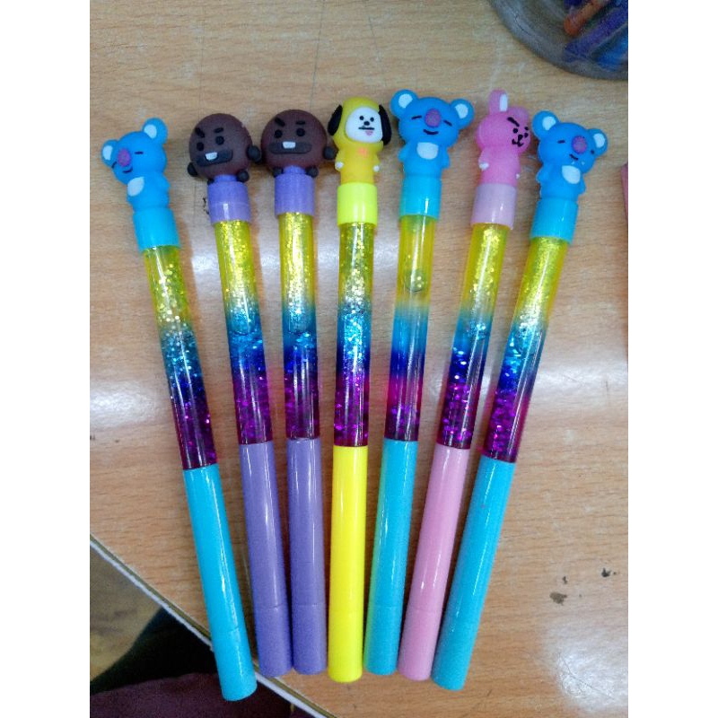 

pulpen Glitter BT21