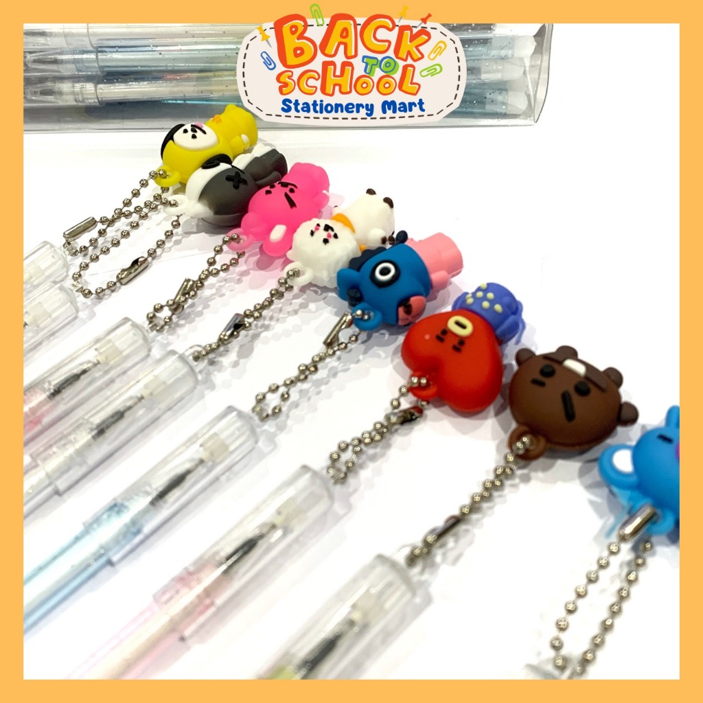 

(BTS) BOLPEN PULPEN KARAKTER GELL FANCY BTS BONEKA