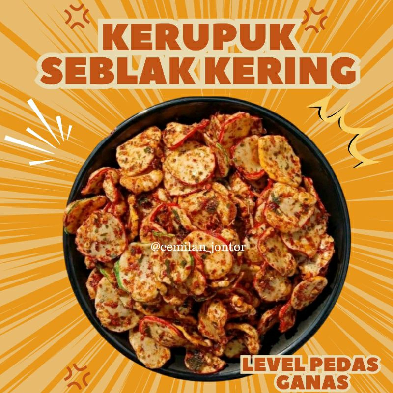 

SEBRING PEDAS DAUN JERUK / SEBLAK KERING / SEBLAK KERUPUK 500 gr