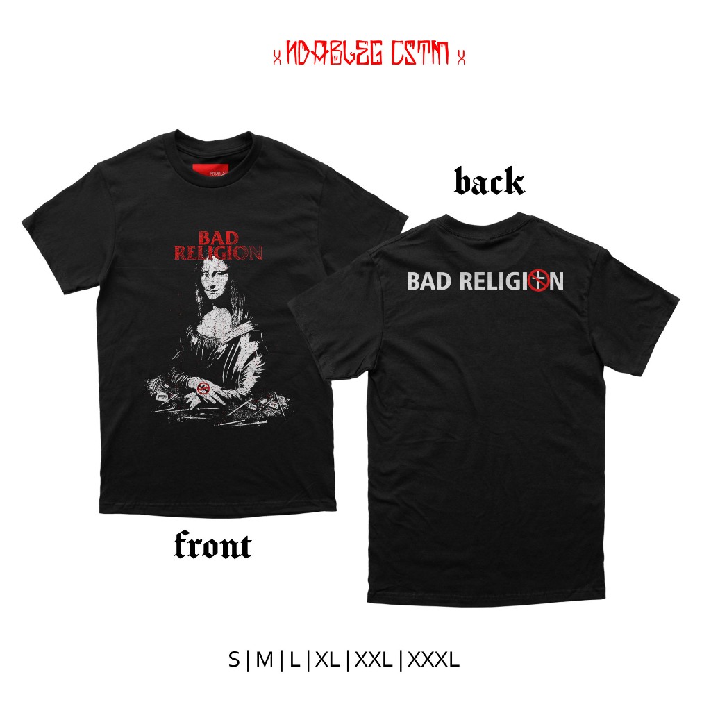 kaos bad religion monalisa tshirt band bad religion