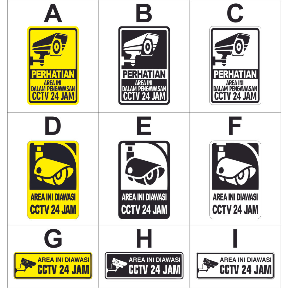 

PAPAN AKRILIK SIGN BOARD PERHATIAN AREA INI DIAWASI CCTV 24JAM