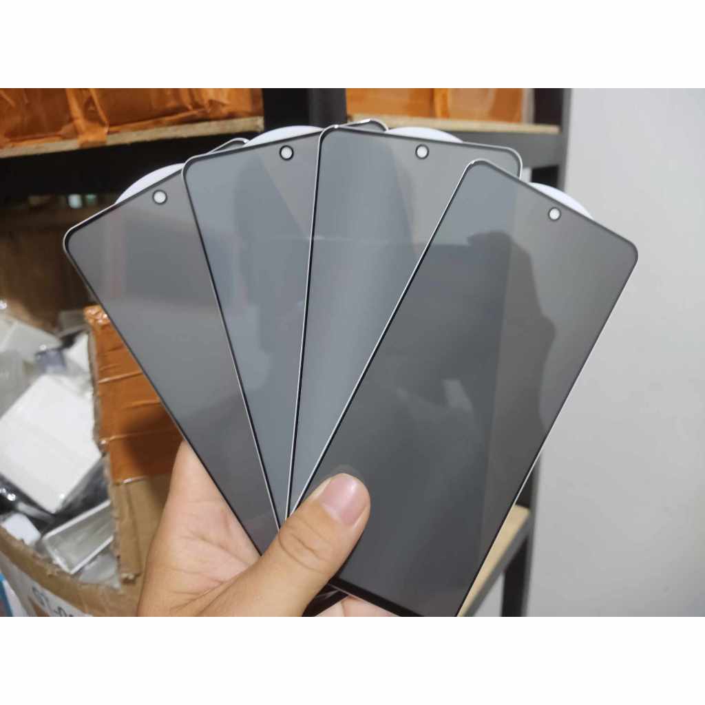INFINIX HOT 8 HOT 9 TEMPERED GLASS ANTI SPY PRIVACY KACA