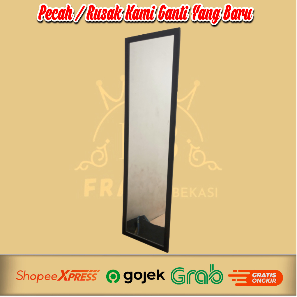 Kaca Cermin Standing / Kaca Cermin Berdiri / Kaca Cermin Dinding / Kaca Cermin Minimalis / Kaca