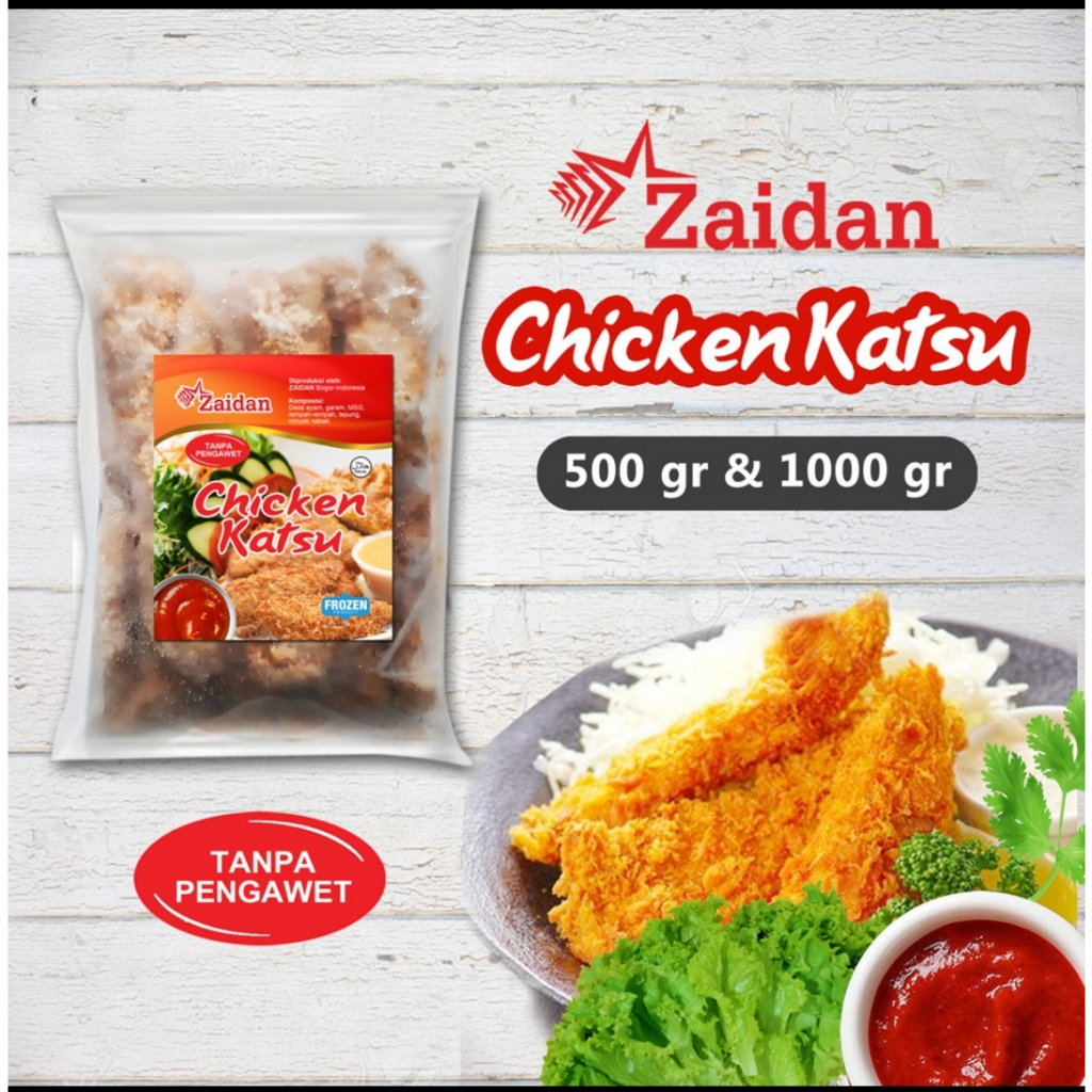 

Chicken Katsu ZAIDAN 500gr | Zaidan Chicken Nugget Katsu Siap Masak 500gr