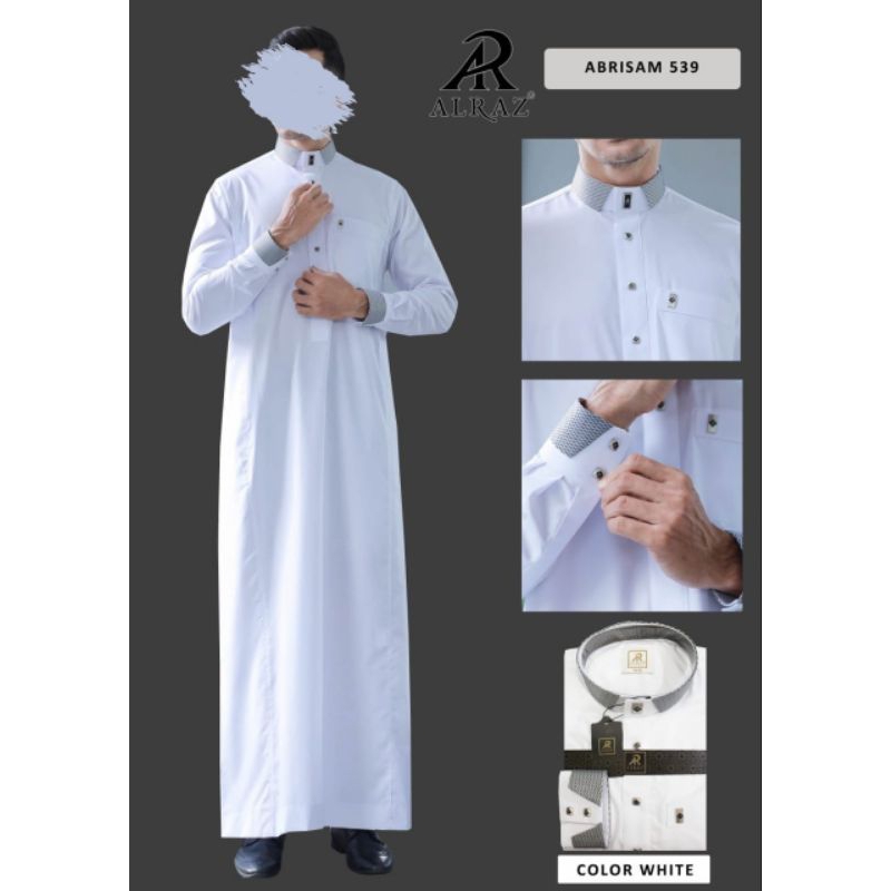 Jubah/Gamis Alraz Abrisam Pria Dewasa Premium