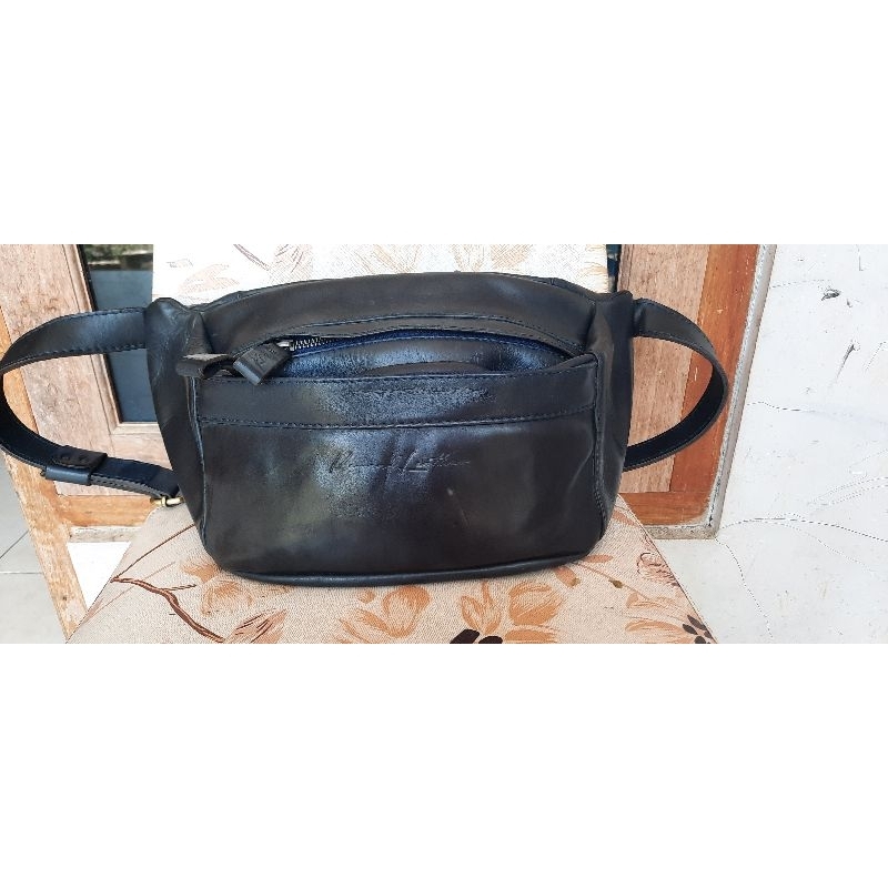 tas pria wb kulit asli merk kennes leather