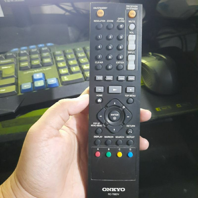 REMOTE REMOT DVD ONKYO RC-788DV ORIGINAL ASLI