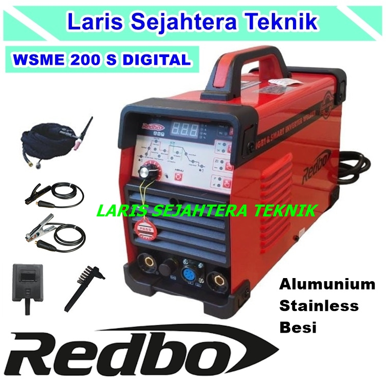 Mesin Las Redbo WSME 200 Trafo Las Argon TIG 200 AC/DC