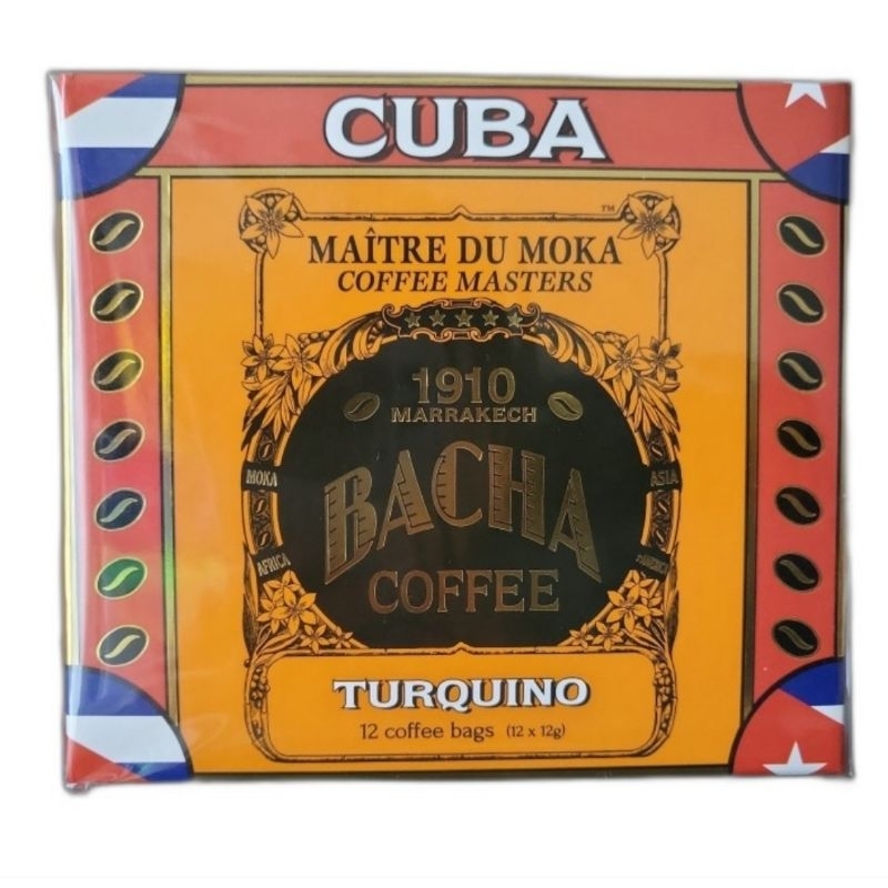 

Bacha Coffee Cuba Coffee Masters Turquino 12 Coffee Bags