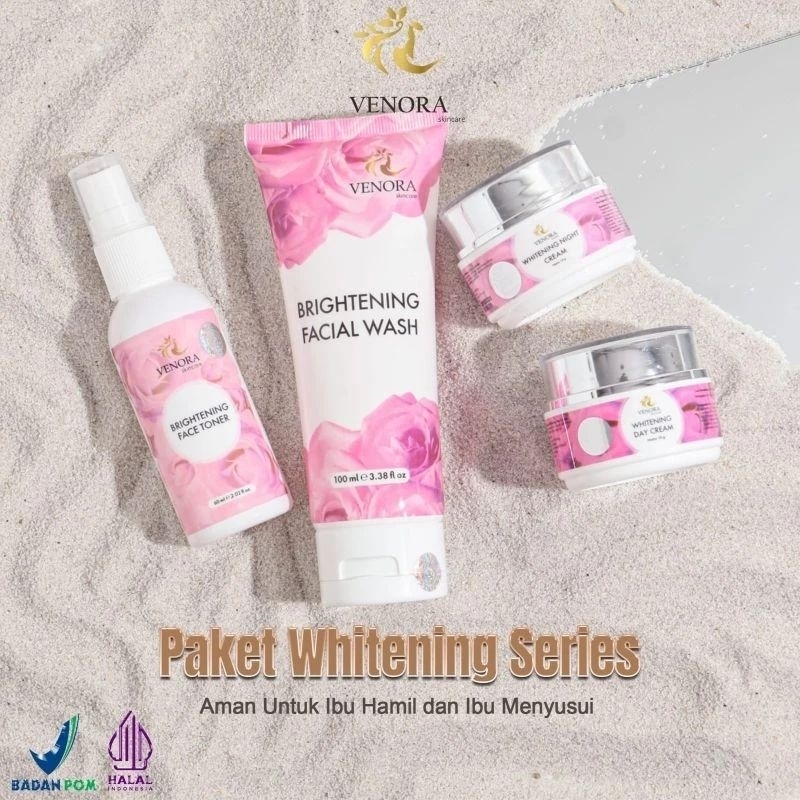 VENORA PAKET NORMAL / PAKET WHITENING / VENORA SKINCARE / VENORA / CREAM PENCERAH KULIT