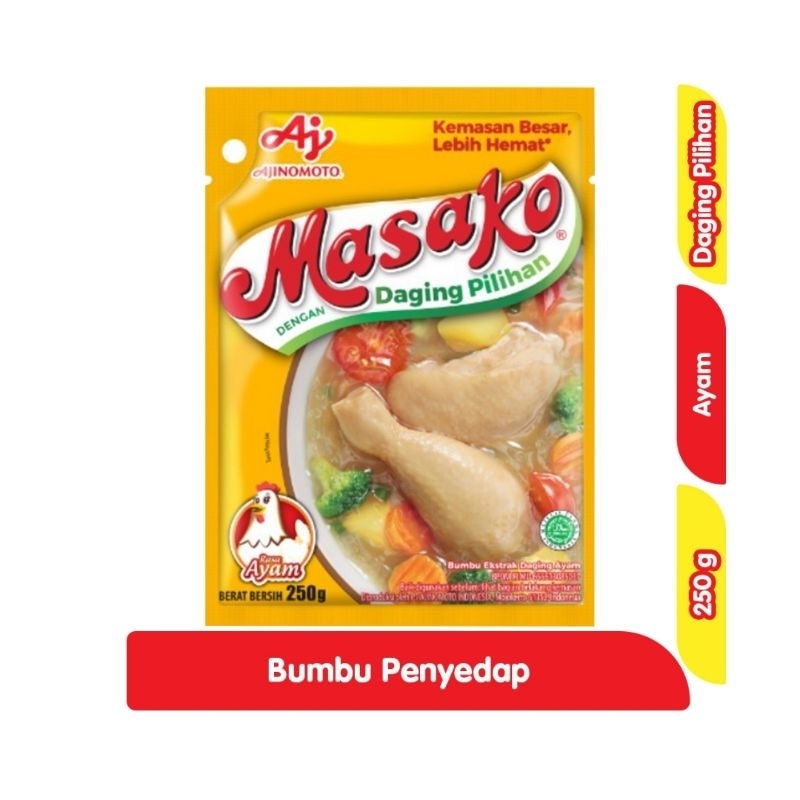 

MASAKO Bumbu Kaldu Penyedap Rasa Ayam 250 g