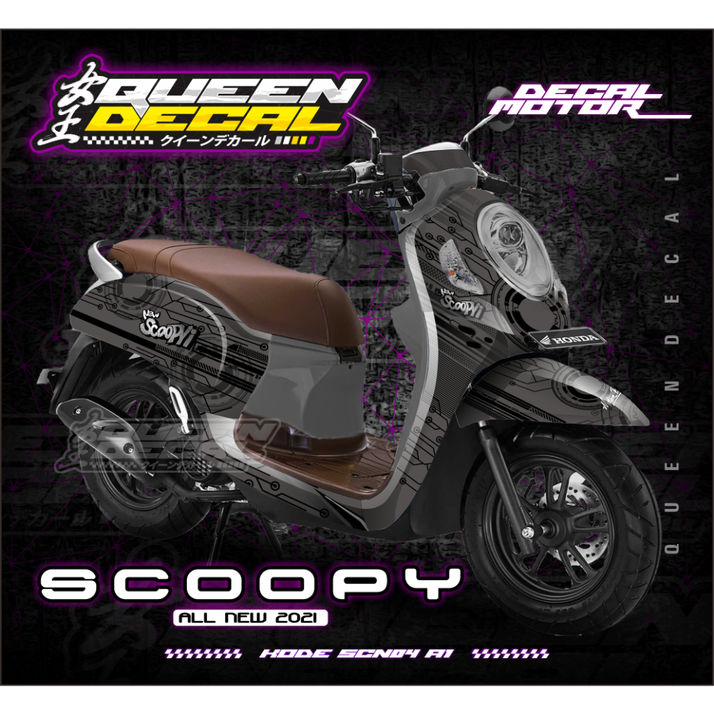 STICKER DECAL MOTOR FULL BODY STICKER MOTOR SCOOPY NEW 2021 - SCN