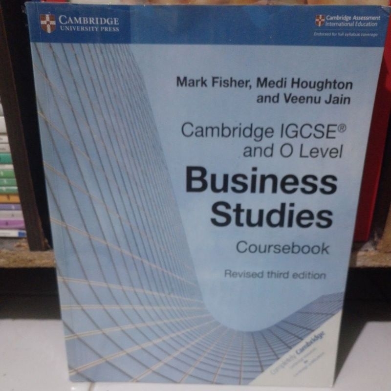 Cambridge igcse and O level Business studies revised third edition