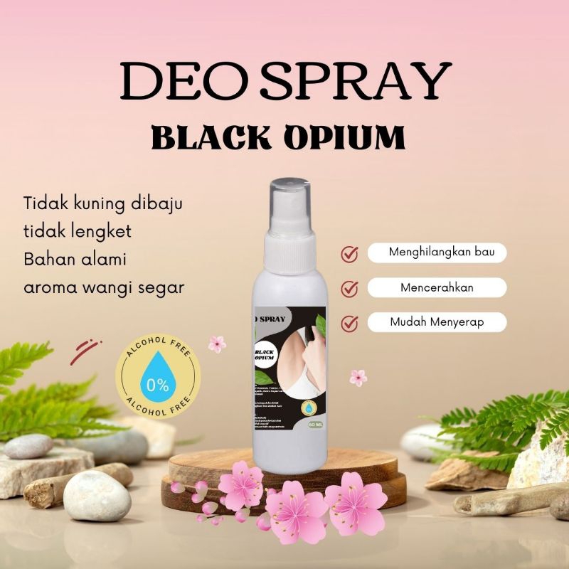 Deodorant Spray By Glamskin Varian Black Opium Best Seller Original Distributor Jatim