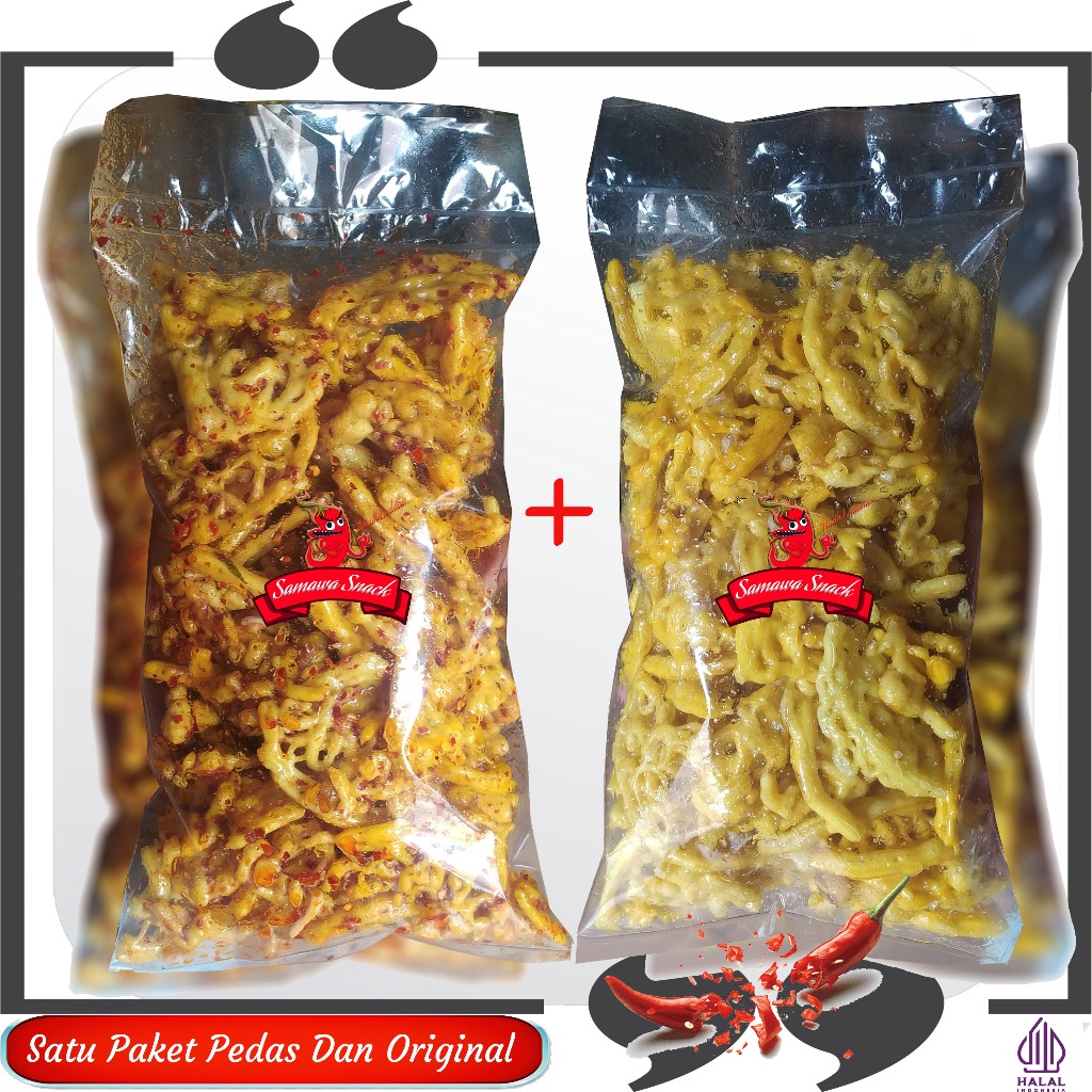 

Sebring kerupuk mie pedas dan original 250 gram