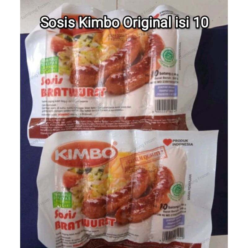 

Sosis Kimbo Bratwurst original isi 10