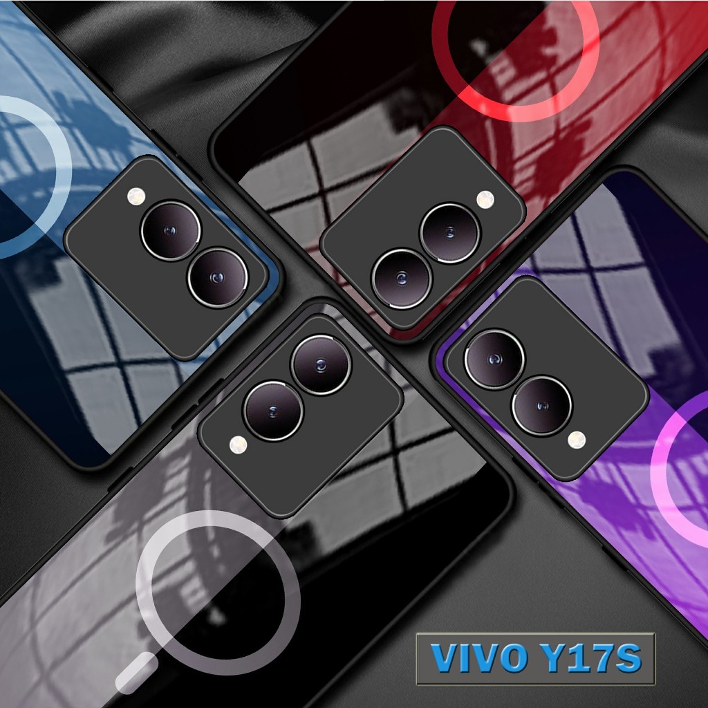 Softcase Glass Logo Iphone Vivo Y17s [12] Case Vivo Y17s - Casing Handphone - Pelindung Handphone - 