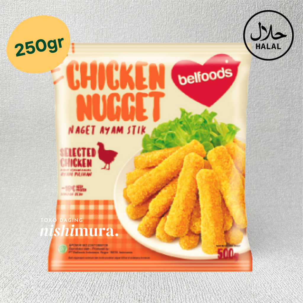 

Naget Ayam Belfoods Chicken Stick - 250gr Stik Chiken Belfood