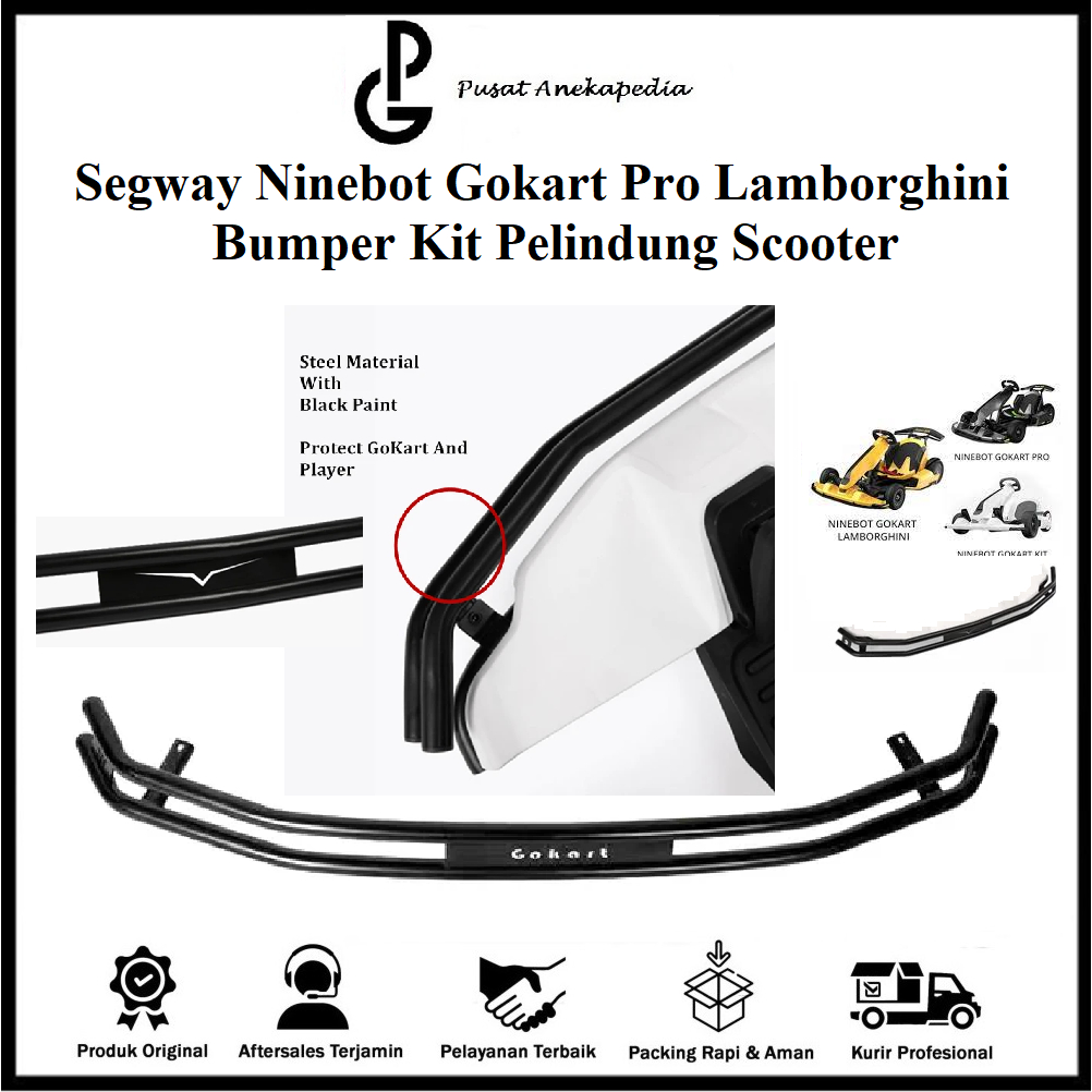 Segway Ninebot Gokart / Pro / Lamborghini Cover Bumper Depan - Pelindung Gokart - Front Bumper Gokar