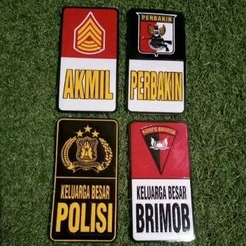 Stiker Embos Logo Keluarga Besar AKMIL PERBAKIN POLISI BRIMOB