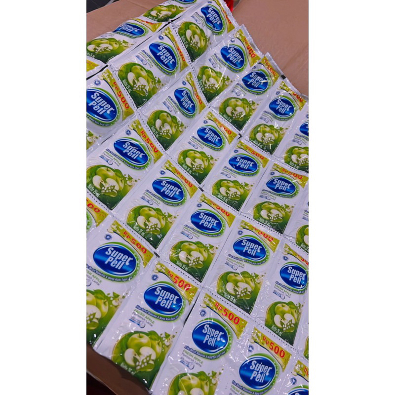 Super pell renceng isi 12 sachet apel/lemon 25mlx12