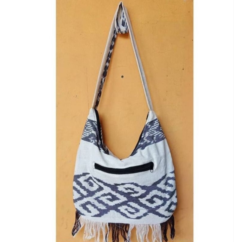 Tas Tenun Etnik Selempang Toraja Putih