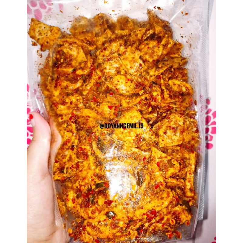 

Kripik Basreng Pedas Daun Jeruk 250 gram || Kripik Basreng Doyan Ngemil 250 gram