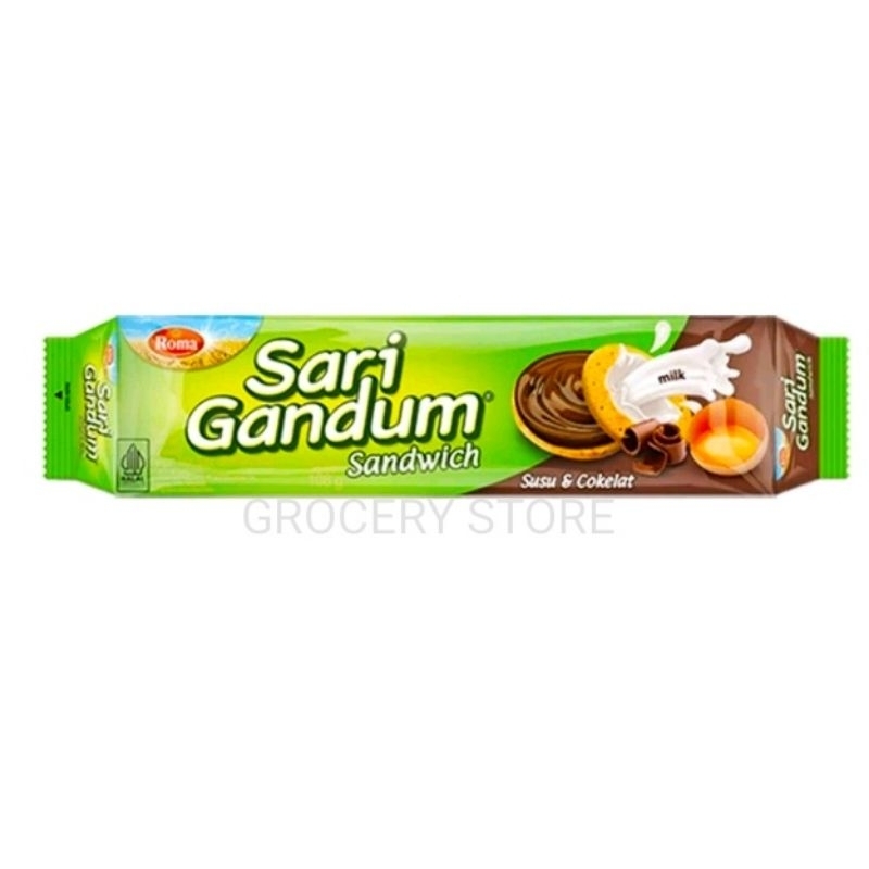 

Roma Sari Gandum Susu Coklat Kemasan 108gr - Sari Gandum Susu Coklat (1 bungkus)