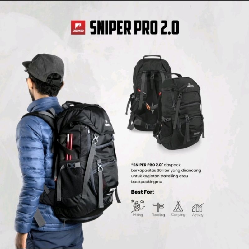 TAS DAYBACK CARRIER COZMEED SNIPER PRO 2.0 + RAINCOVER