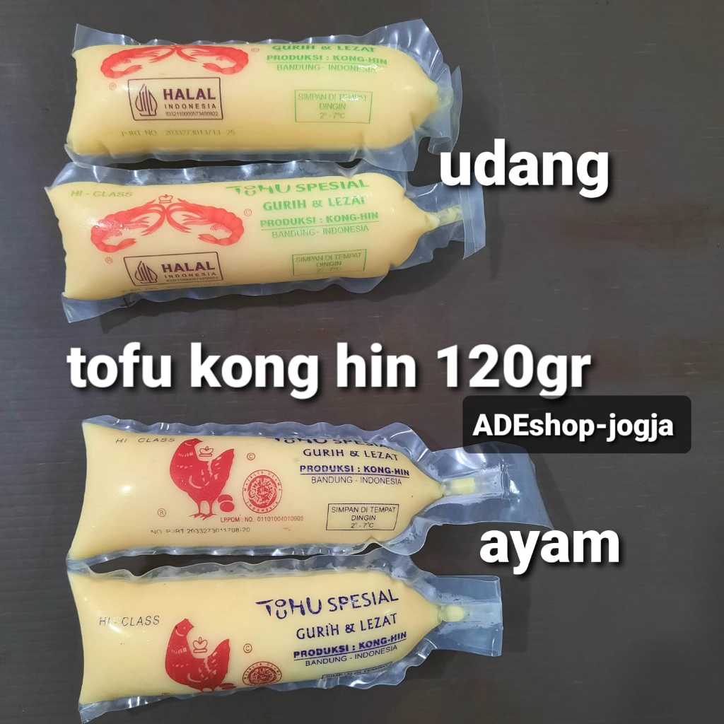 

tofu tahu kong hin sutra silken bandung 120 gr udang ayam