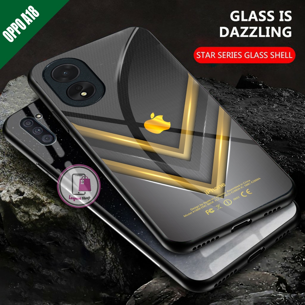 Softcase Kaca Oppo A18 Terbaru Motif Elegant [68]