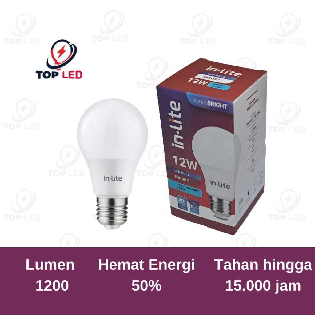 LAMPU BOHLAM LED BULB INLITE 12 WATT - INB007