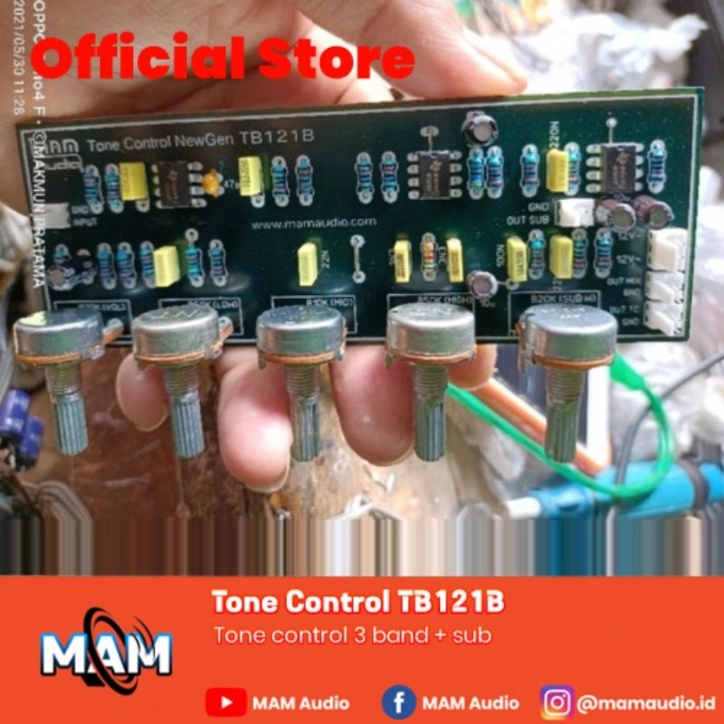Tone control + subwoofer TB121B - NewGen