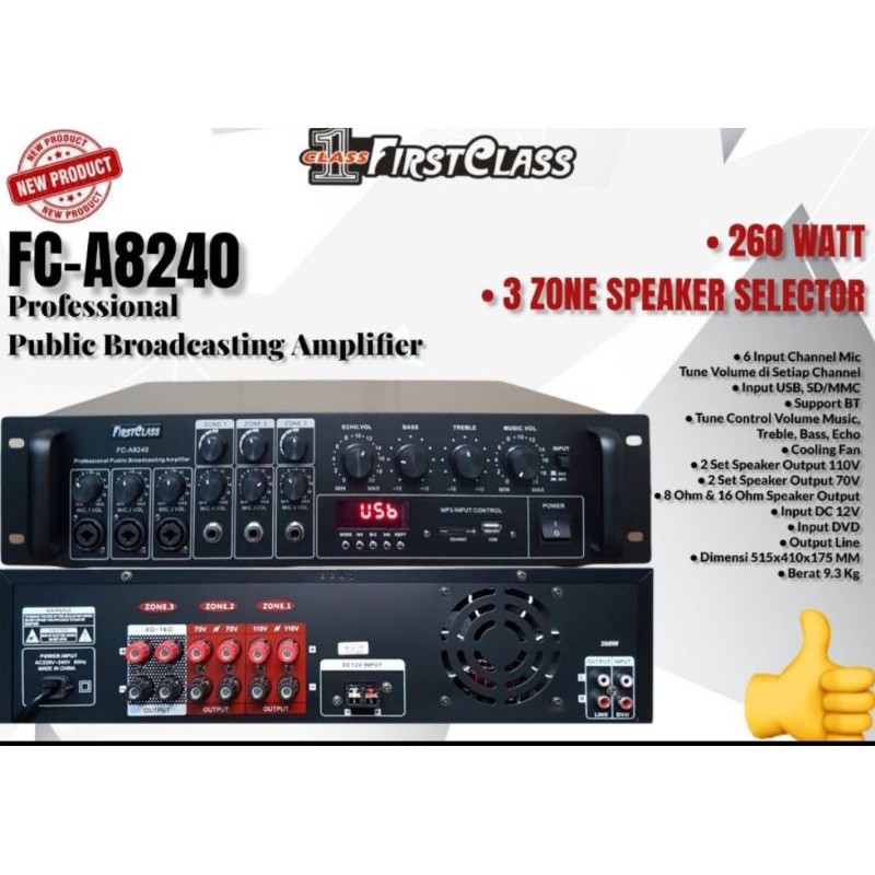 amplifier Firstclass FC-A8240 / First Class FCA - 8240