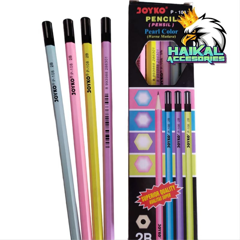 

Pensil 2B Joyko P. 108 1 Box Isi (12 Pcs)