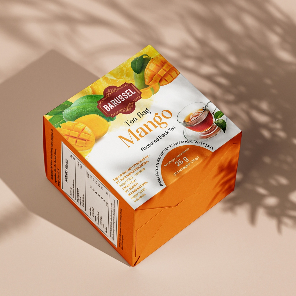 

MAR BARUSSEL Mango Tea Teh Celup Rasa Buah Mangga