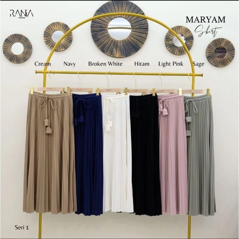 Rok Plisket Premium Rok Rania Plisket Premium Rok Plisket Import Model Tali Pinggang Rania Fashion