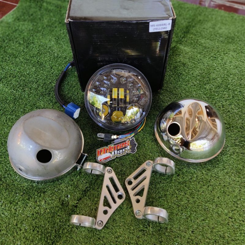 Daymaker 5,7 inc 16led dus hitam set batok l2g set kupingan