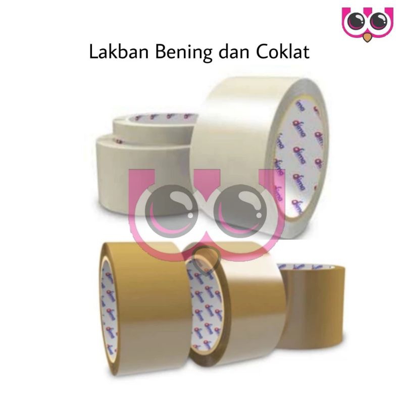 

LAKBAN COKLAT 2" LAKBAN BENING lekat KUAT 90 YARD LAKBAN PAKET