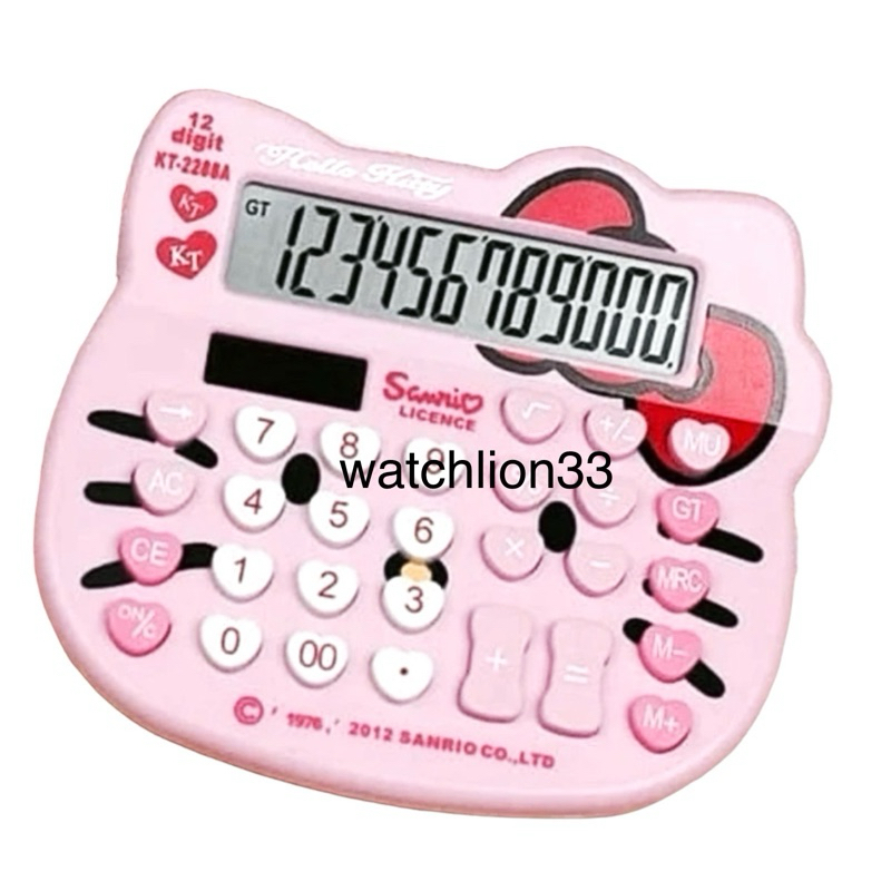 

Kalkulator Kepala Hello Kitty Pink 12 Digit IMUT LUCU MANIS HELO KITY KITI Hello Kitty M KT-2288