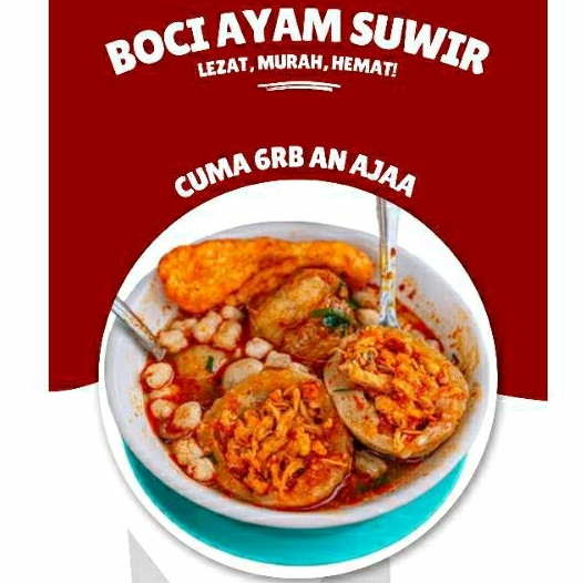 Boci ayam suwir jumbo SUPER PEDAS